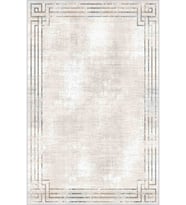 Eliana Home Baskılı, Yıkanabilir Kaymaz Taban Salon Halısı LNA0442 100x150 cm (Krem)