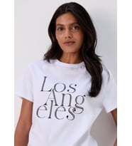 Büyük Beden Seçenekli Kadın Beyaz T-shirt