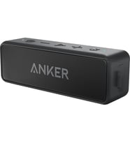 ANKER Soundcore 2 Bluetooth Hoparlör - 12W Stereo Ses - IPX5 Suya Dayanıklılık - 24 Saate Varan Şarj - Siyah - A3105 (Anker Türkiye Garantili)