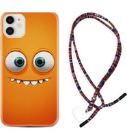 Apple iPhone 11 12 13 Mini Kılıf Boyun Asklı Rasta Silikon Dişlek 1615