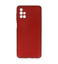 Samsung Galaxy M51 Kılıf First Silikon - Bordo