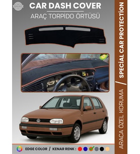 VOLKSWAGEN GOLF 3 MK3 (1991-1998) Torpido Örtüsü Panel Halısı Torpido Koruma Tam Uyum UV Koruma