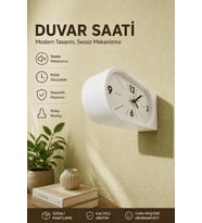 Çift Taraflı Duvar Saati Modern Tasarım Dekoratif Sessiz Mekanizma Salon Ofis Saat