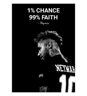 Neymar Alıntıları Tablo Ahşap Poster Dekoratif