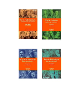 Büyük Matematikçiler -büyük Fizikçiler -büyük Biyologlar -büyük Mühendisler - Iş Bankası 4 Kitap Set