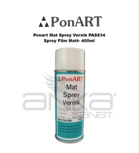 Ponart Mat Sprey Vernik PAS834 -Sprey Film Matt- 400ml