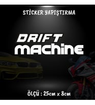 drift machine tuning yazı etiket sticker - 2 adet çıkartma araba motosiklet kask atv tablet pc buzdolabı otomobil bilgisayar uyumlu