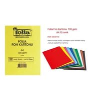 Folia Fon Kartonu 130 gr A4 10 Renk 