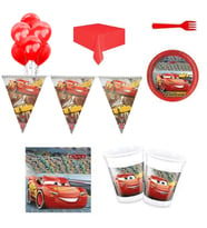 Cars Şimşek Mcqueen Arabalar Ekonomik Doğum Günü Süsleri  8 Kişilik-