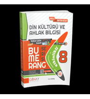 GÜNAY 8.SINIF BUMERANG DİN KÜLKÜRÜ VE AHLAK BİLGİSİ ETKİNLİKLİ AKILLI DEFTER KİTAP