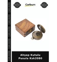 Özel Üretim Dekoratif Hediyelik Koleksiyon Masaüstü Ahşap Kutulu Pusula Ksk2080