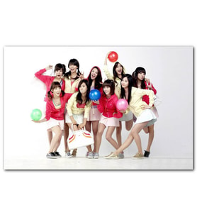 Cakatablo Balonlu Girls Generation Kızlar MDF Tablo