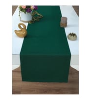 Amerikan Servis Pamuklu Yeşil Renkli Masa Sunum Runner 40x170 (STD)