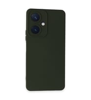 Vivo Y27 Kılıf Nano İçi Kadife Silikon - Koyu Yeşil
