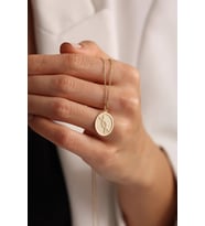 Kişiye Özel 925 Ayar Gümüş Minimal DNA Sarmalı Model Kolye (Gold)