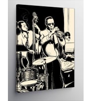 Kanvas Tablo Jazz Caz Müzik