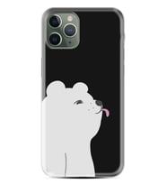 Apple iPhone 11 12 13 14 Pro Max Kılıf Desemli Silikon Panda Sevimli 1738