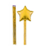 Balon püskülü metalize yapışkanlı 4 lü set 90 cm altın pk:4-