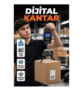 50 Kg Dijital El Terazisi Cep Tartısı Taşınabilir El Kantarı