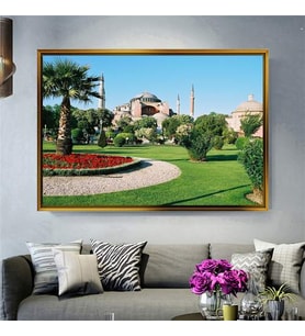 Altın Çerçeveli dekoratif tablo a1419 (Gold)