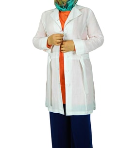 Kadın Kemerli Keten Tunik EFL3176 (Beyaz)