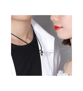 Kalp Sevgili Çift Kolyesi – Manyetikli Aşk Love Necklace 2li