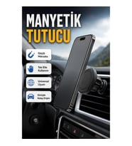 Siyah Manyetik Araç İçi Telefon Tutucu – Universal ABS Telefon Standı