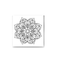 DBSanatevi Mandala Çiçek Tablo 35 X 35 cm
