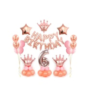 Çıtıpıtıstore Rose Gold 6 Yaş Balon Seti