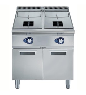 Electrolux Professional 2x15 Lt Gazlı Fritöz, 1 V-tip Hazneli, Brulörler Hazne Dışında, 2 Sepetli - 800 Mm E9FRGH2GF0