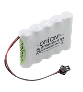 Orion AA 6V 2200mAh Kablo Ve Konnektörlü Şarjlı Pil