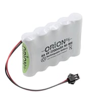 Orion AA 6V 2200mAh Kablo Ve Konnektörlü Şarjlı Pil