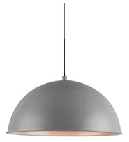 MYLİGHTS MODERN SPOR  METAL TEKLİ GRİ  İÇİ BEYAZ METAL SARKIT AVİZE 40 CM (Siyah)