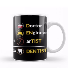 Doctor Engineer Artist Dentist 031 Kupa Bardak Porselen