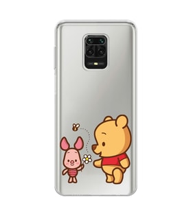Redmi Note 9 Pro / 9s Uyumlu Pooh & Piglet Tasarımlı Şeffaf Telefon Kılıfı
