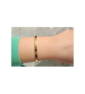 Cartier Ince Bileklik Taşlı  Hediyelik