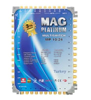 MAG Platinum MP 10/24 Multiswitch - 10 Giriş 24 Çıkışlı Merkezi Uydu Santrali Hybrid 4K ve 3D Destekli