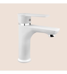 Fildişi Vogue Lavabo Bataryası Beyaz