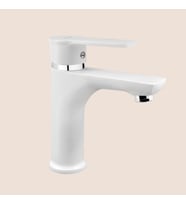 Fildişi Vogue Lavabo Bataryası Beyaz
