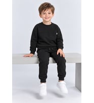 Erkek Çocuk Cepli Sweatshirt ve Jogger Eşofman Altı 2’li Takım Günlük Rahat Çocuk Eşofman Seti Ak125