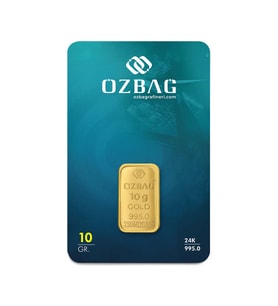 AgaKulche 24 Ayar 10 gr 995 Özbağ Külçe Altın