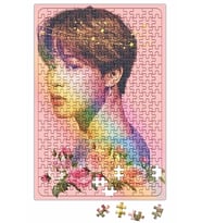 Bts Jimin Çiçekli Puzzle 240 Parça Yapboz