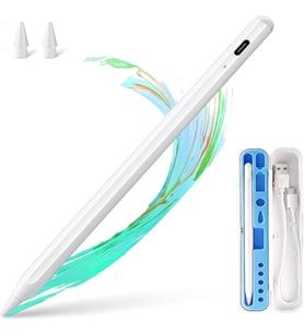 iPad Kalem – Apple Pencil Alternatifi iPad Pencil USB-C Hızlı Şarj, Palm Rejection, 8 Saat Pil iPad 6-10, Air, Pro, Mini Uyumlu, 2 Yedek Uç