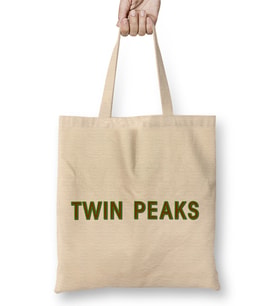 Twin Peaks Logo Plain Bez Çanta Uzun Saplı