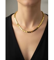 Çelik Pullu Arpa Kolye 60 cm - 25-clkk50