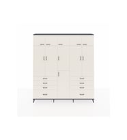 Arges Gardrop 8 Raflı 8 Çekmeceli 3 Askılı 220x30x243 Antrasit-Aytaşı