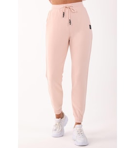 Maraton Sportswear Comfort Kadın  Lastik Paça  Basic Pudra Pantolon 21909