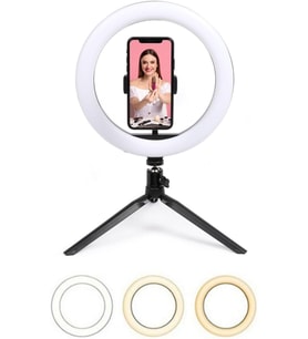 10 inç LED Ring Light ve Tripod ile Profesyonel Video ve Fotoğraf Çekimi