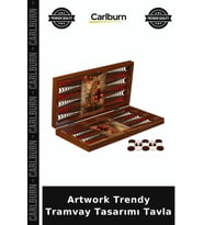 Özel Üretim Hediyelik Masa Oyunları Dekoratif Artwork Trendy Tramvay Tasarımı Tavla