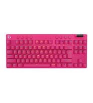 Logitech G PRO X TKL LIGHTSPEED Kablosuz RGB İngilizce Tactile Gaming Klavye – Magenta (920-012159)